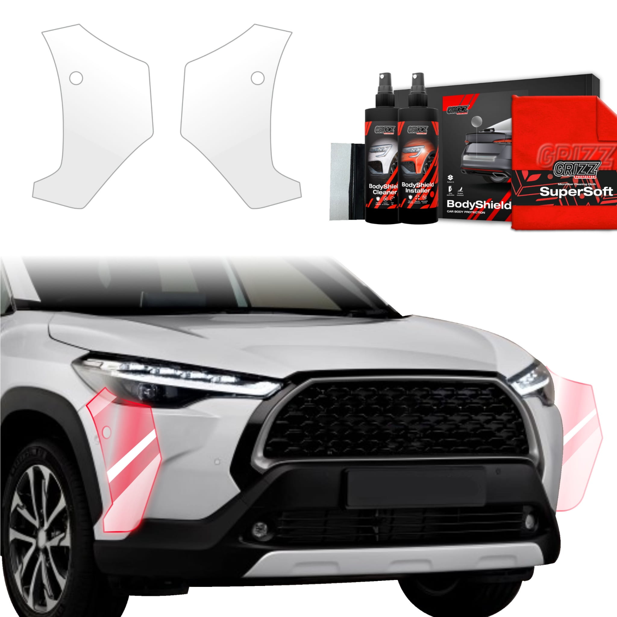2w1 Folia ochronna Grizz Protector na zderzak do Toyota Corolla Cross (2022-2026)