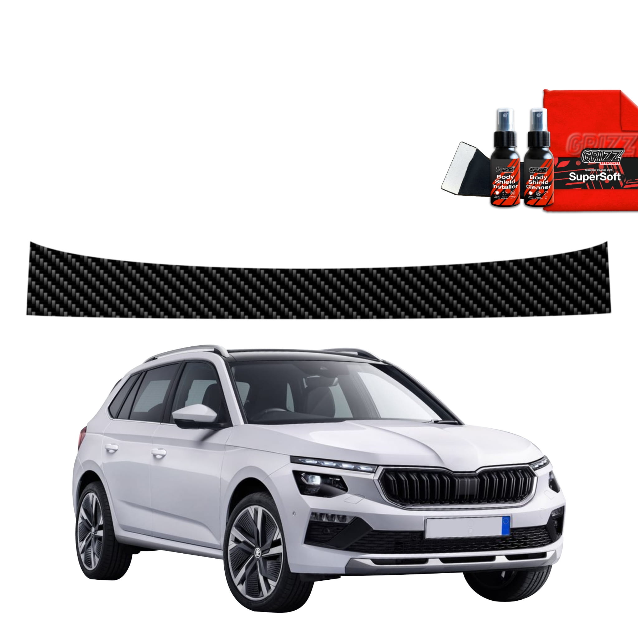 Folia karbonowa Grizz Protector na próg bagażnika do Skoda Kamiq (2019-2025)