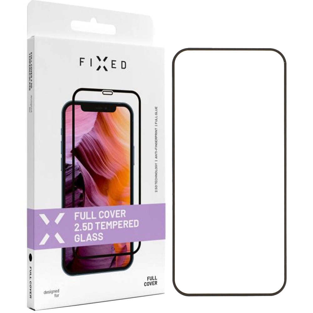 Image of Szkło hartowane Fixed 2.5D Full Cover Tempered Glass do Google Pixel 8A, czarna ramka
