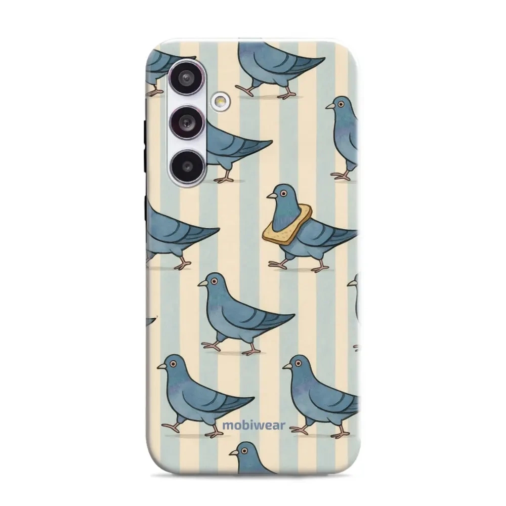 Etui ochronne do Galaxy A55 5G, Mobiwear Elite Pro, błękitne gołębie
