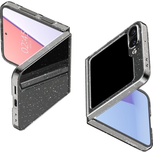 Image of Etui Spigen Air Skin do Galaxy Z Flip6, przezroczyste z brokatem