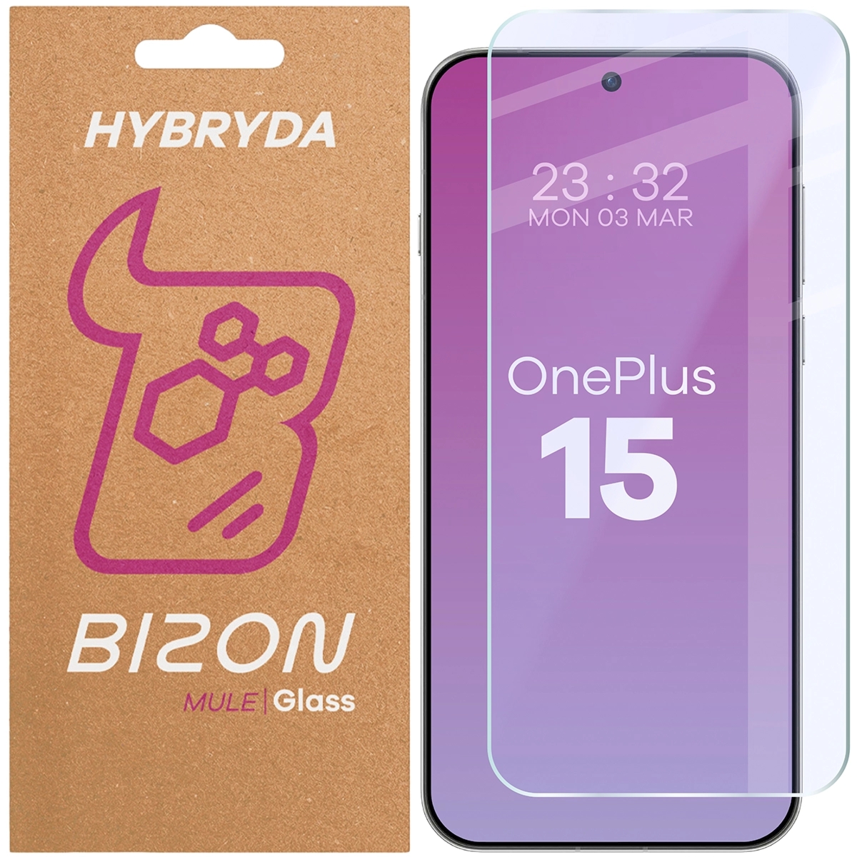 Elastyczne szkło hybrydowe Bizon Hybrid Mule do OnePlus 15