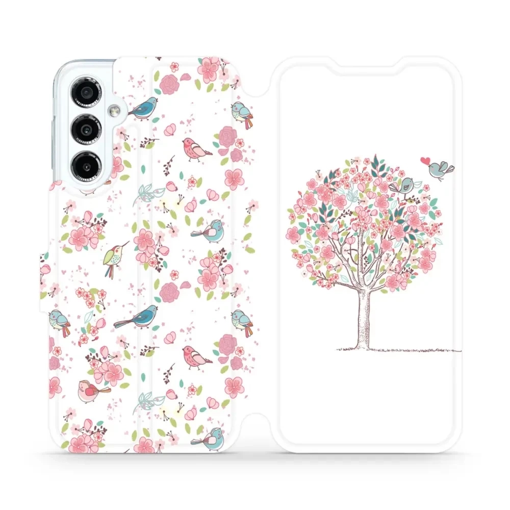 Etui z klapką do Galaxy M34 5G, Mobiwear Book, różowy gaj