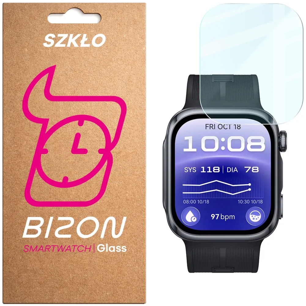 Szkło hartowane na ekran Bizon Watch Glass Clear do Huawei Watch D3