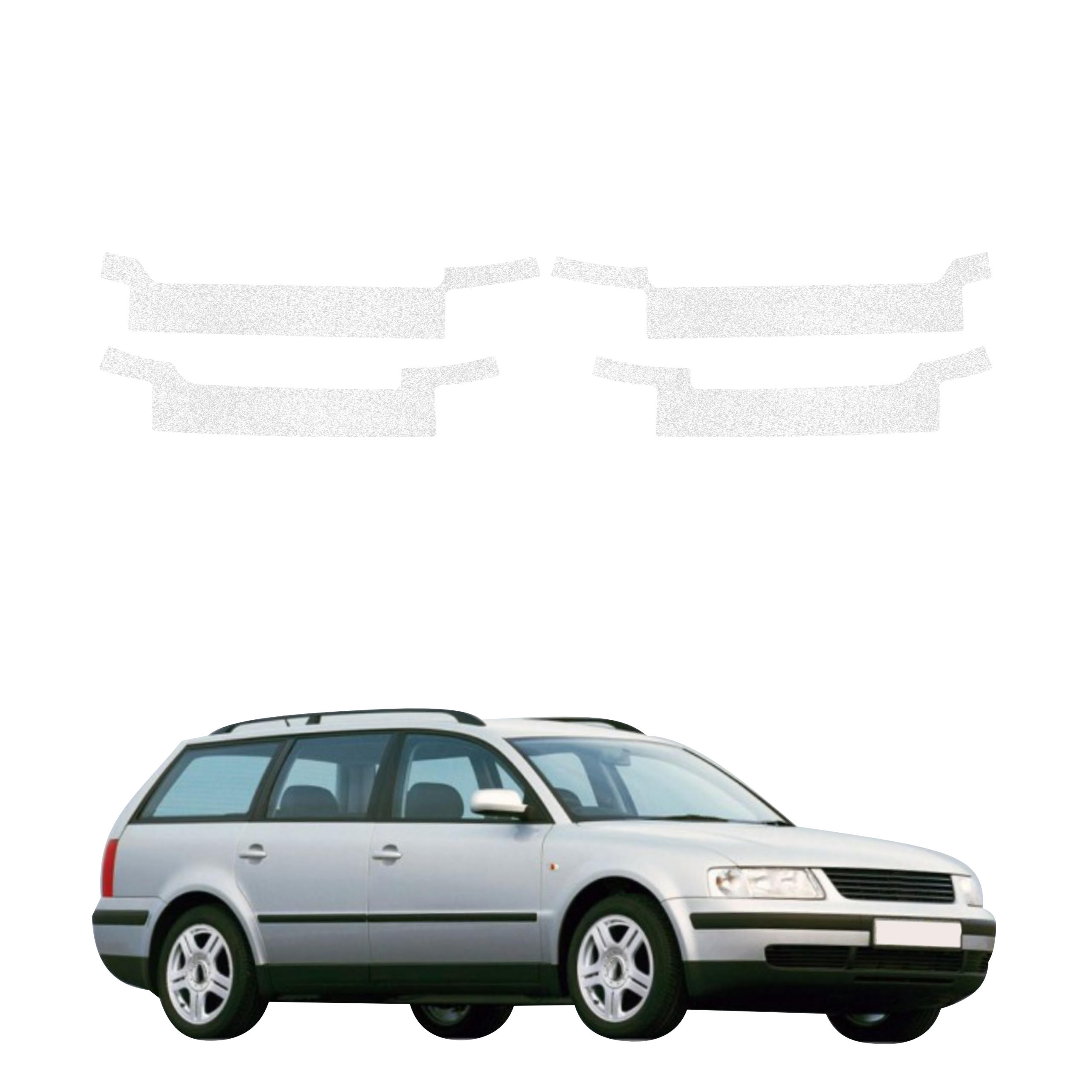4w1 Biała powłoka techniczna Grizz Protector na progi Volkswagen Passat B5 Variant (1996-2000)