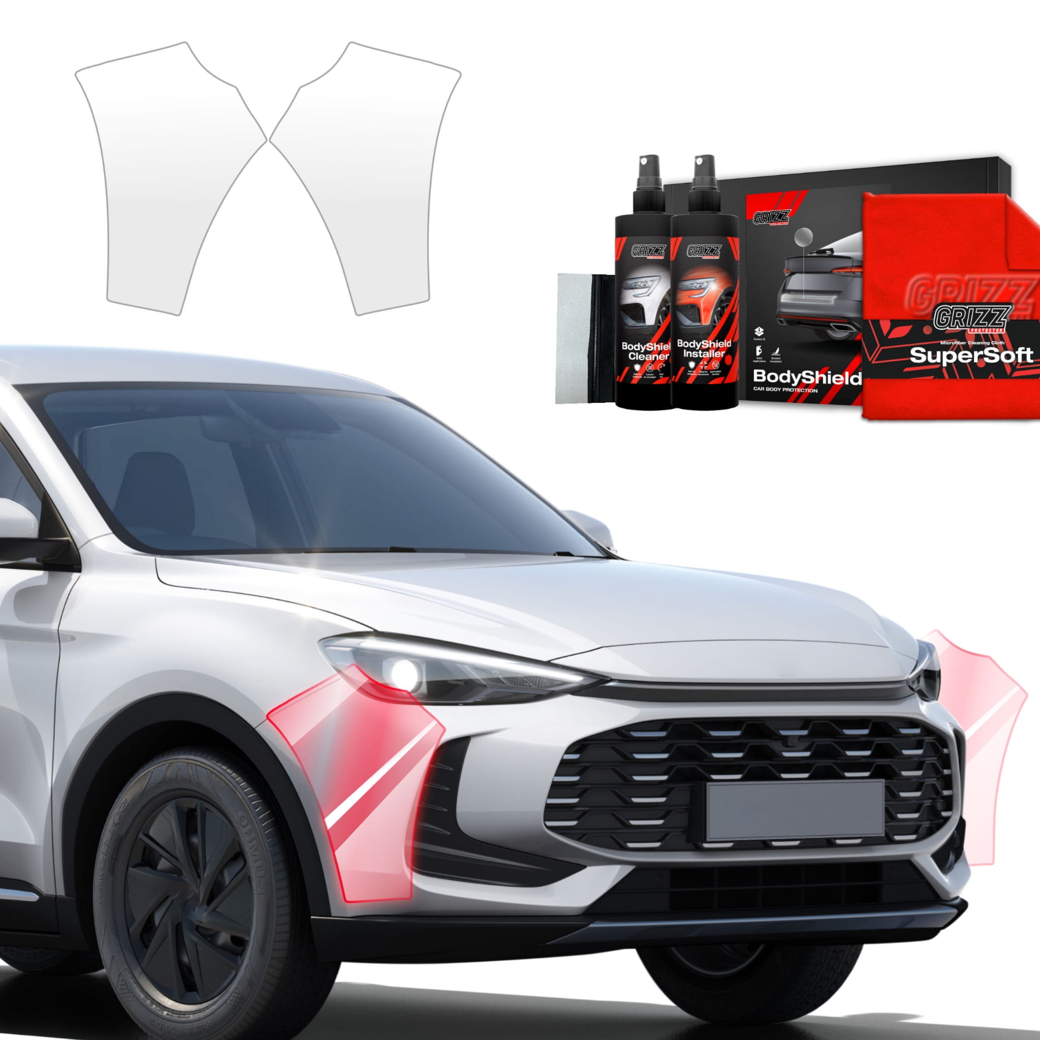 2w1 Folia ochronna Grizz Protector na zderzak do MG ZS Hybrid+ (2024-2026)