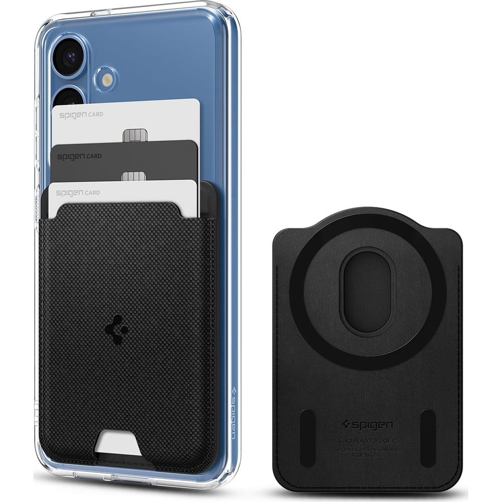 Image of Portfel na karty Spigen Urban Fit Wallet do MagSafe do serii Galaxy S25, czarny