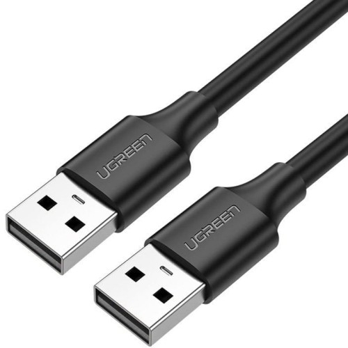 Image of Kabel do ładowania i przesyłania danych Ugreen USB-A 2.0 (męski) / USB-A 2.0 (męski), 480 Mbps, 2 m, czarny