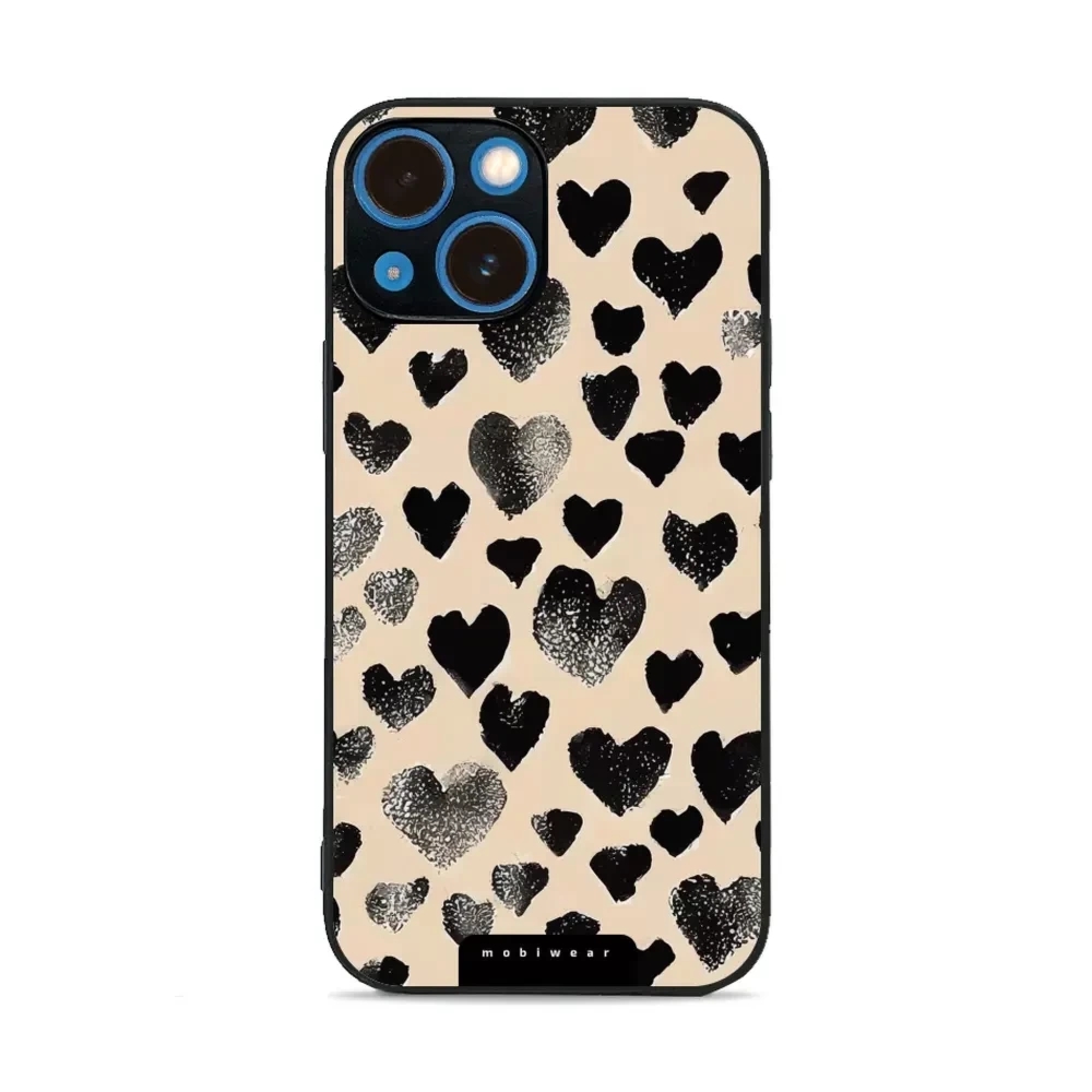 Etui ochronne do iPhone 13 Mini, Mobiwear Glossy Case, beżowa miłość