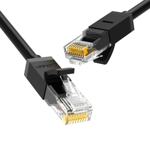 Image of Kabel sieciowy Ethernet Patchcord Ugreen RJ45 Cat 6 UTP, 1000Mbps, 5m, czarny