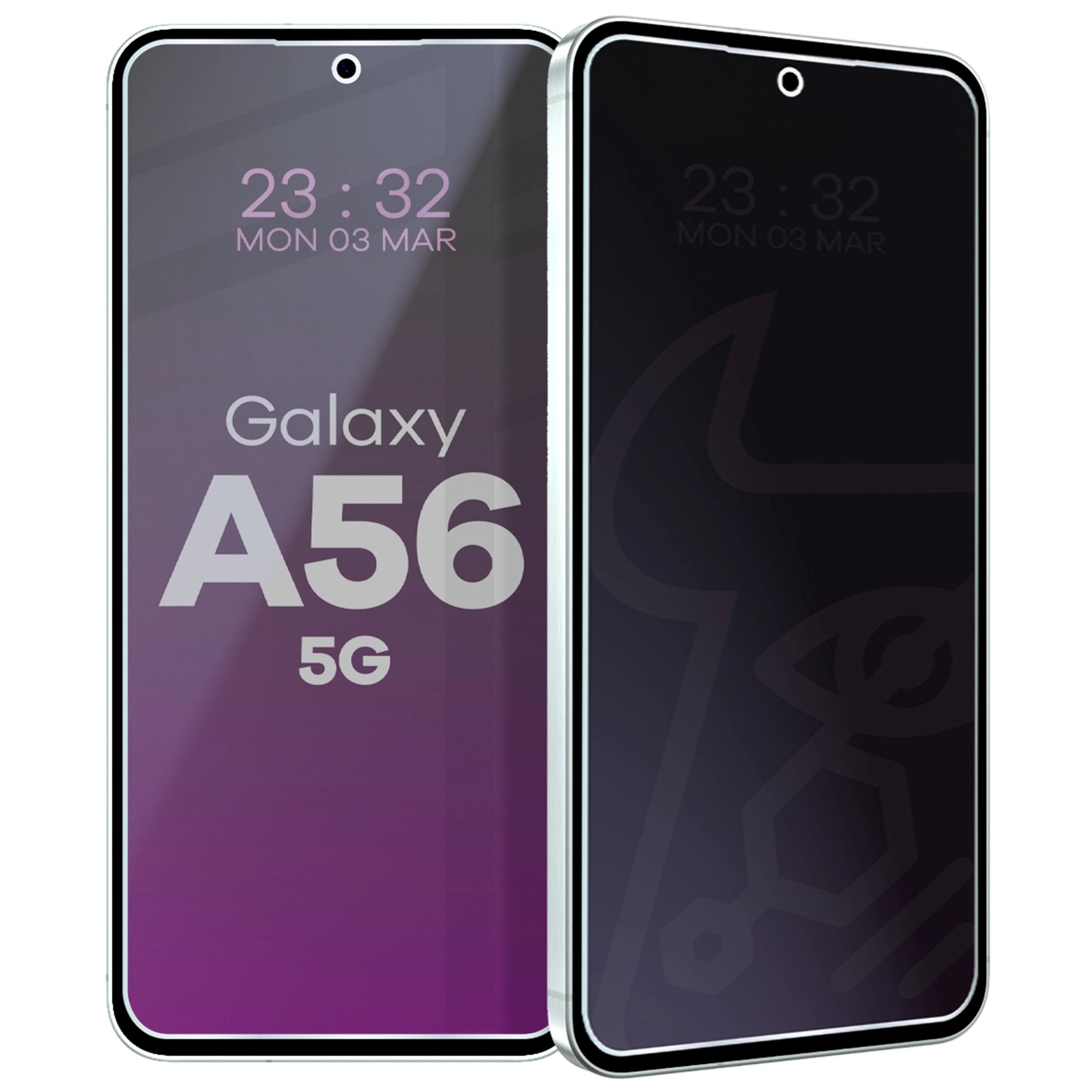 Prywatyzujące szkło hybrydowe Bizon Glass Mule Shadow do Galaxy A56 5G, matowe