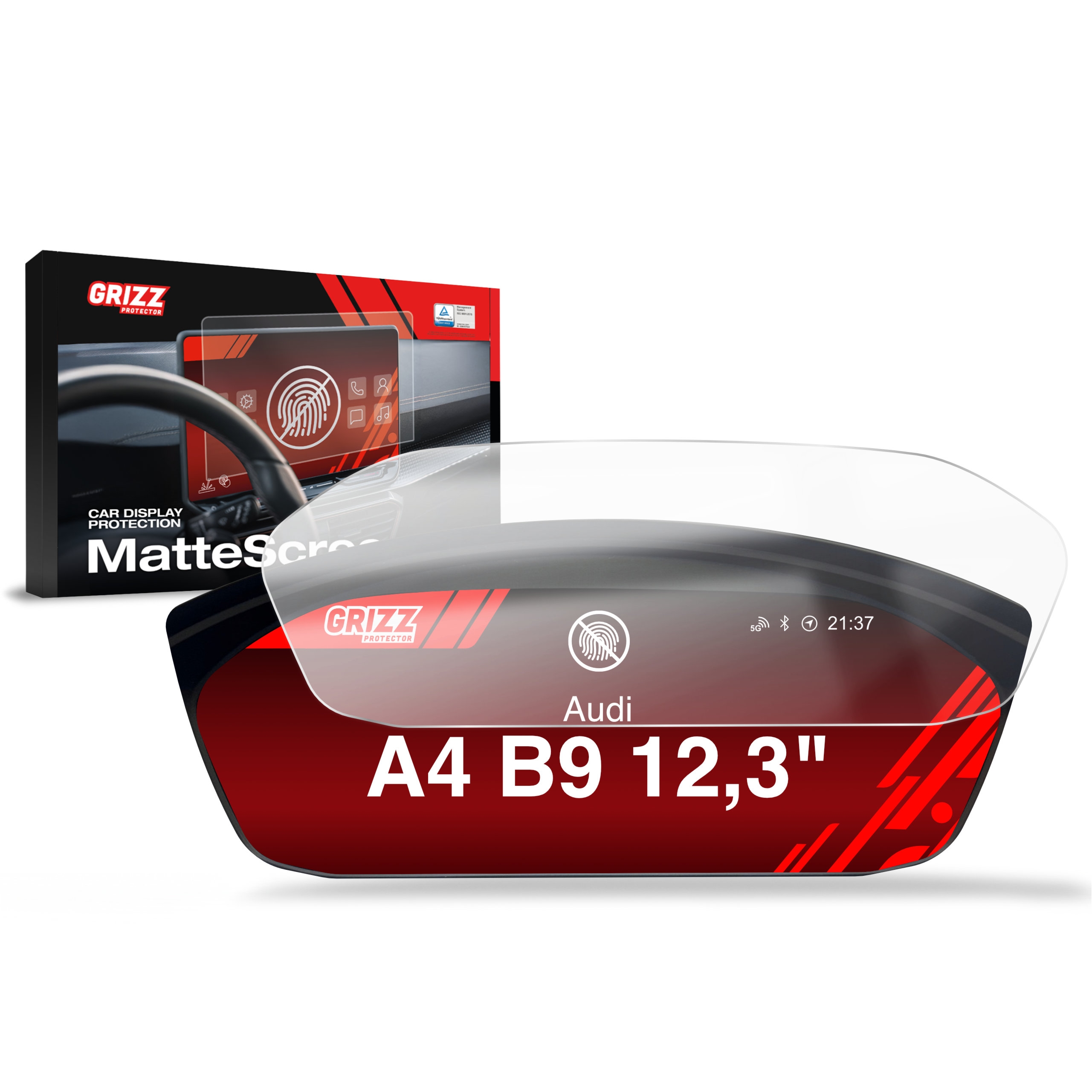 OUTLET: Folia matowa Grizz Protector do Audi A4 B9 Virtual Cockpit Plus 12,3″ (2020-2024)