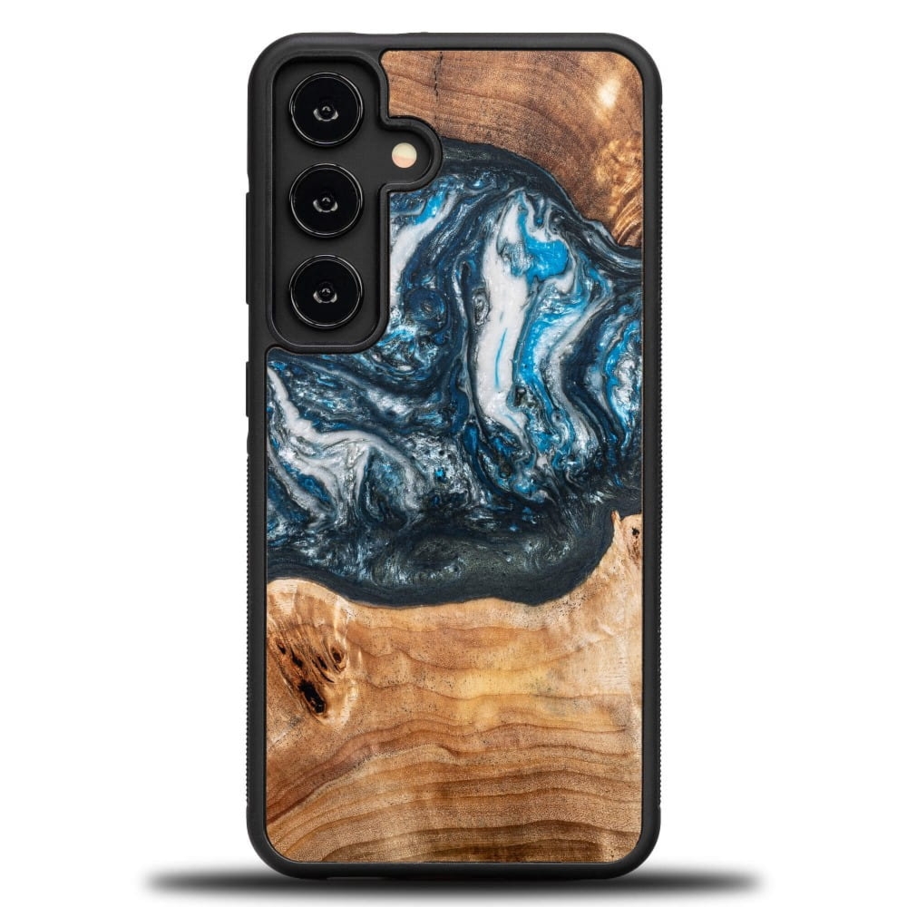 Drewniane etui do Galaxy S25 FE, Bewood Unique Planets Ziemia