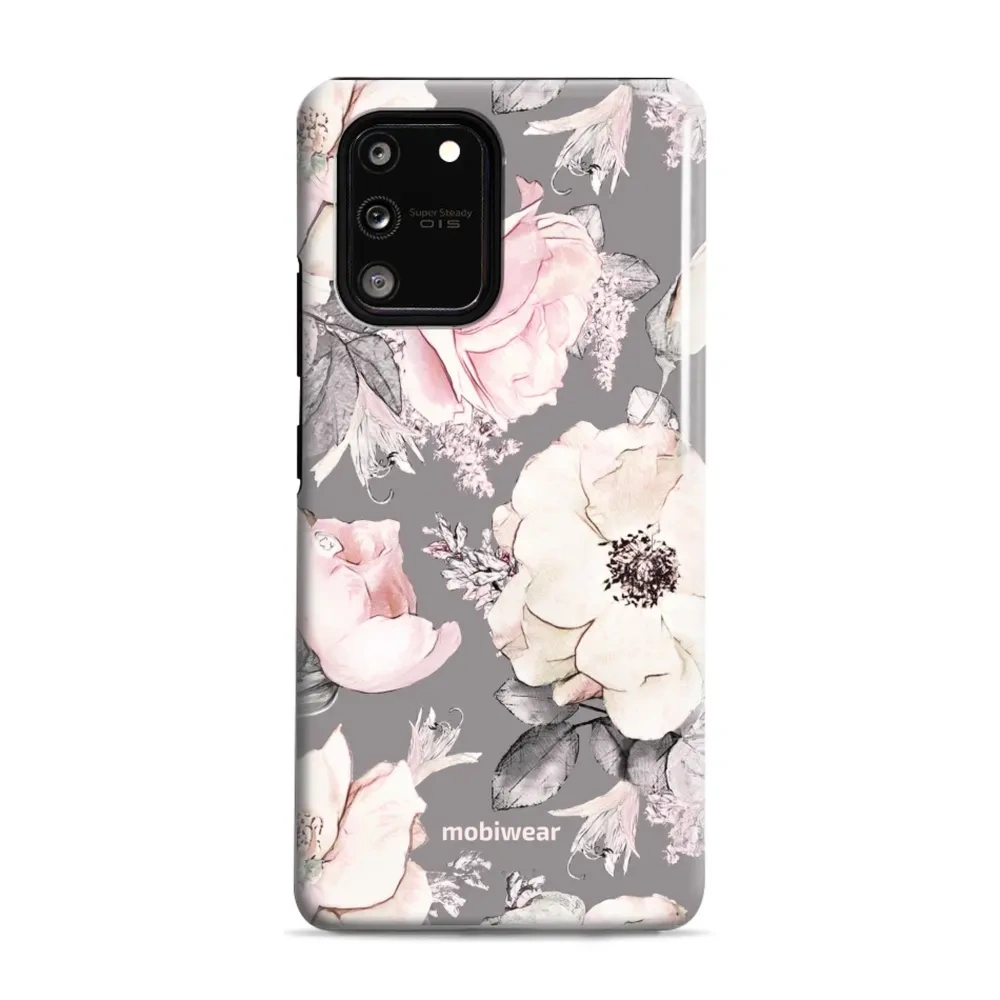 Etui ochronne do Galaxy S10 Lite, Mobiwear Elite Pro, różowo-kwieciste