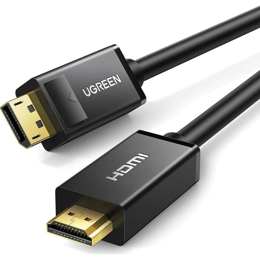 Kabel jednokierunkowy Ugreen DP101 DisplayPort do HDMI, 4K, UHD, 3 m, czarny