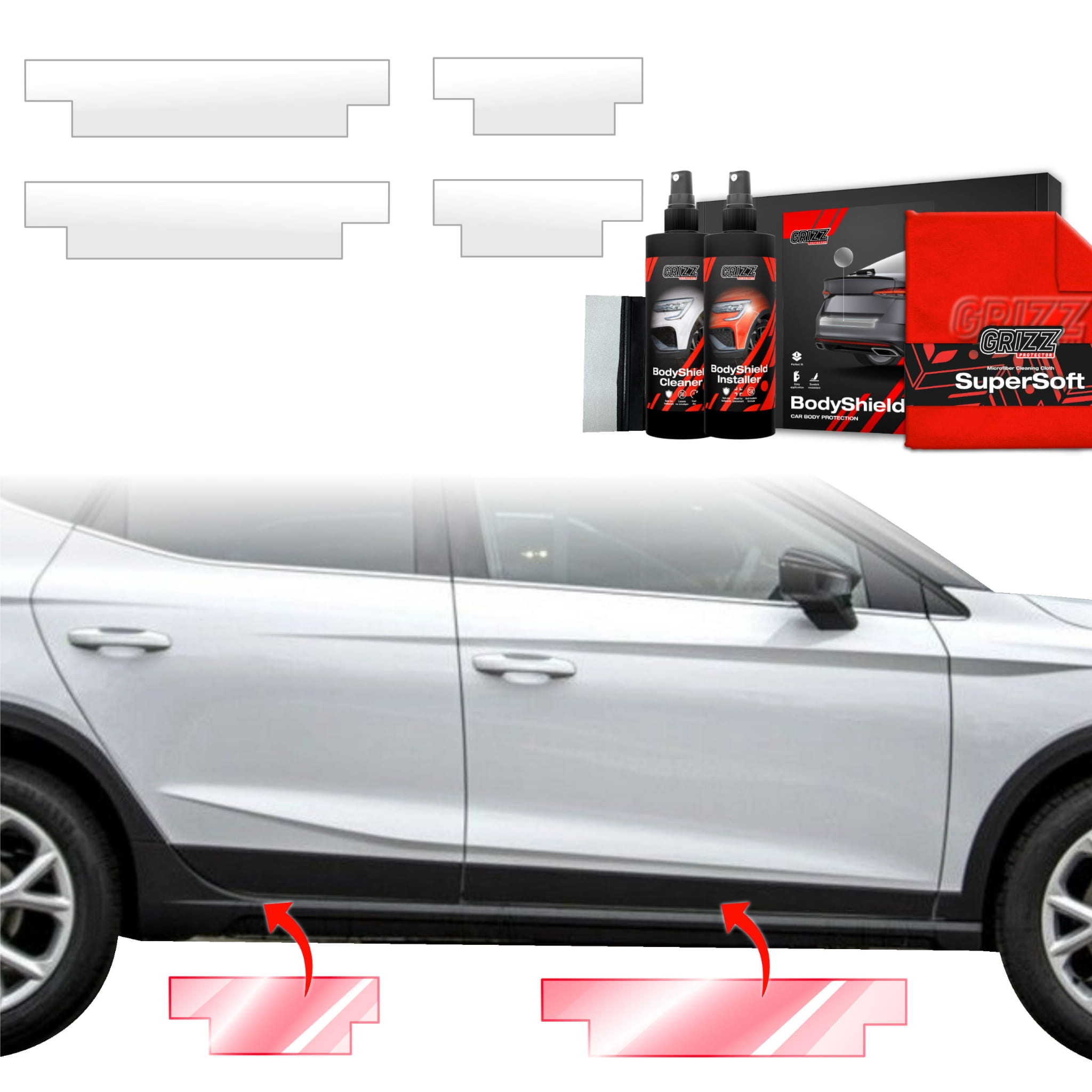 4w1 Folia ochronna Grizz Protector na progi do Seat Arona (2021-2026)