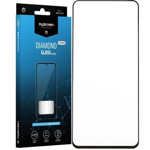 Image of Szkło MyScreen Diamond Lite Glass Edge Full Glue do Xiaomi 13T/13T Pro, czarna ramka