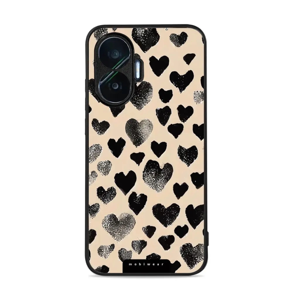 Etui ochronne do Xiaomi POCO F7, Mobiwear Glossy Case, beżowa miłość