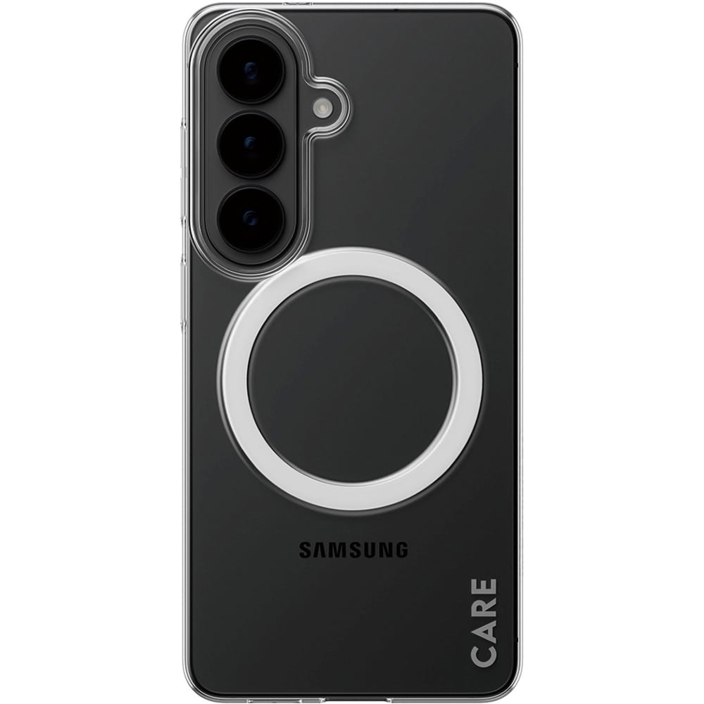 Etui CARE by PanzerGlass SL1M do MagSafe do Galaxy S26, przezroczysto-białe