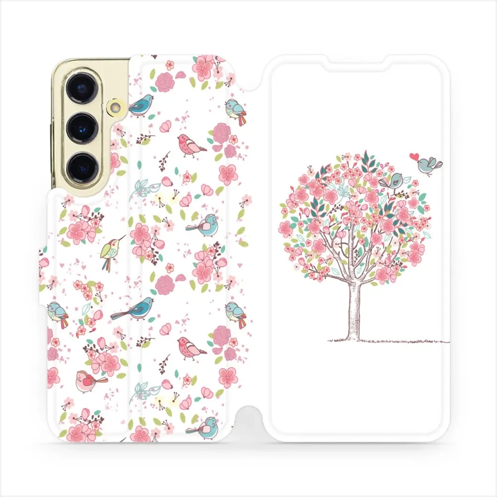 Etui z klapką do Galaxy S24 FE, Mobiwear Book, różowy gaj