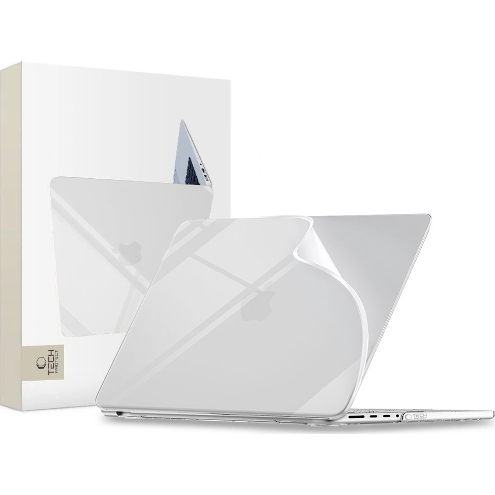 Etui ochronne Tech-Protect Softshell do MacBook Pro 16″ 2021-2026, przezroczyste