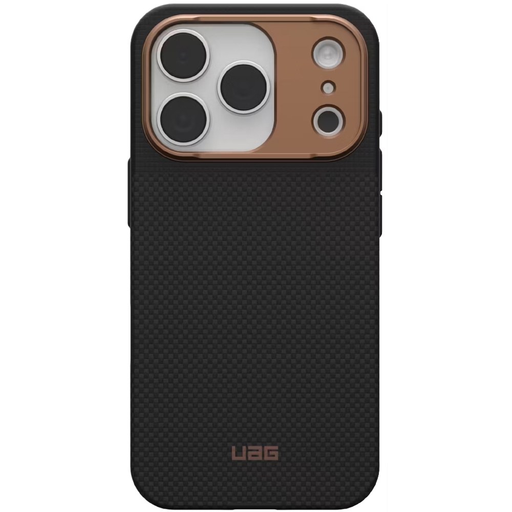 Etui pancerne Urban Armor Gear UAG Fibr Armr MagSafe do iPhone 17 Pro, czarno-brązowe