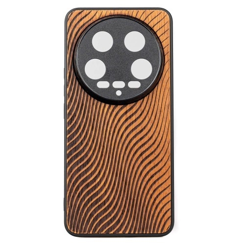 Image of Drewniane etui Bewood Fale Merbau do Xiaomi 14 Ultra