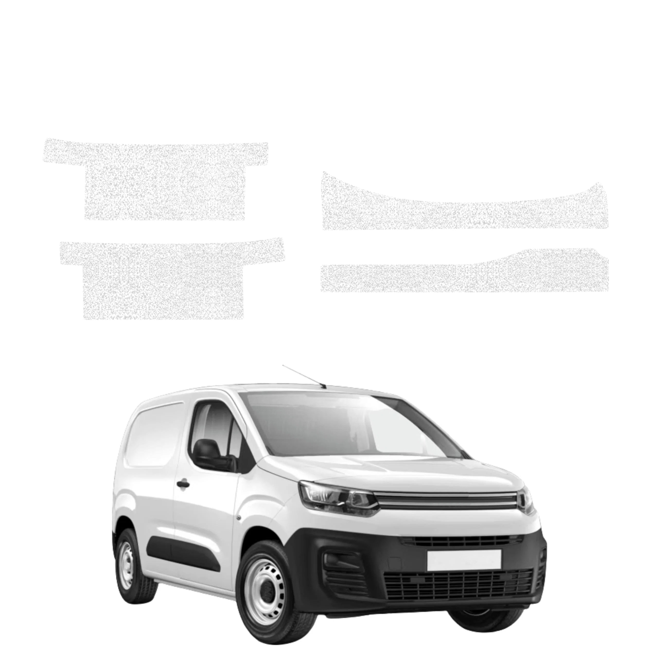 4w1 Biała powłoka techniczna Grizz Protector na progi Citroen Berlingo VAN (2018-2026)
