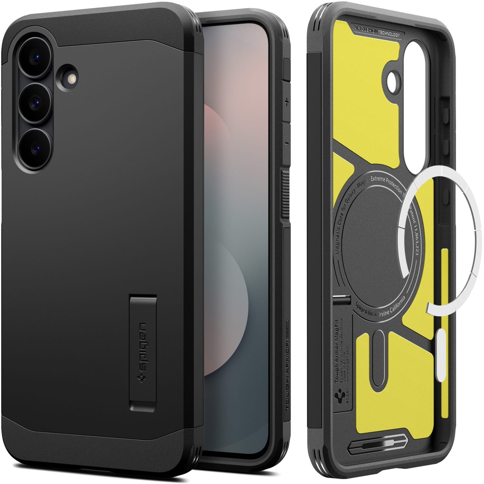Etui Spigen Tough Armor Mag do MagSafe do Galaxy S25 FE, czarne
