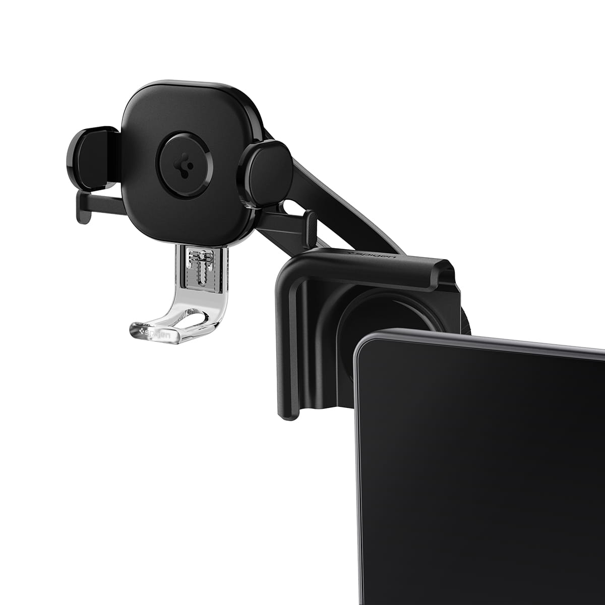 Image of Uchwyt samochodowy Spigen TapLock Universal Car Mount Holder do Tesla Model 3/X/S/Y/Cybertruck, czarny