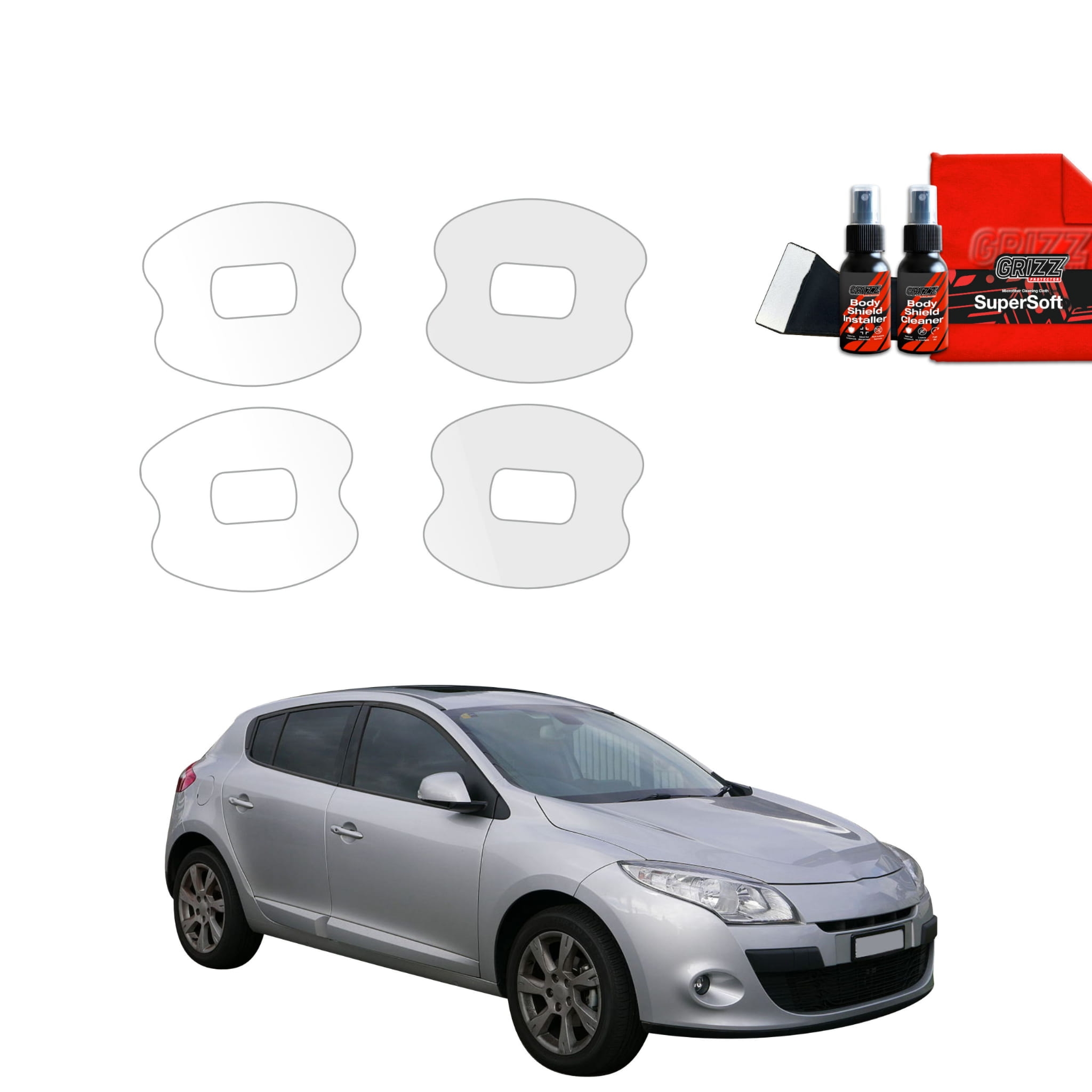 4w1 Folia ochronna pod klamki Grizz Protector do Renault Megane 3 Kombi 5D (2008-2012)