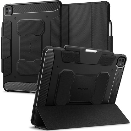 Image of Etui Spigen Rugged Armor Pro do iPad Pro 13" 7 gen. 2024, czarne