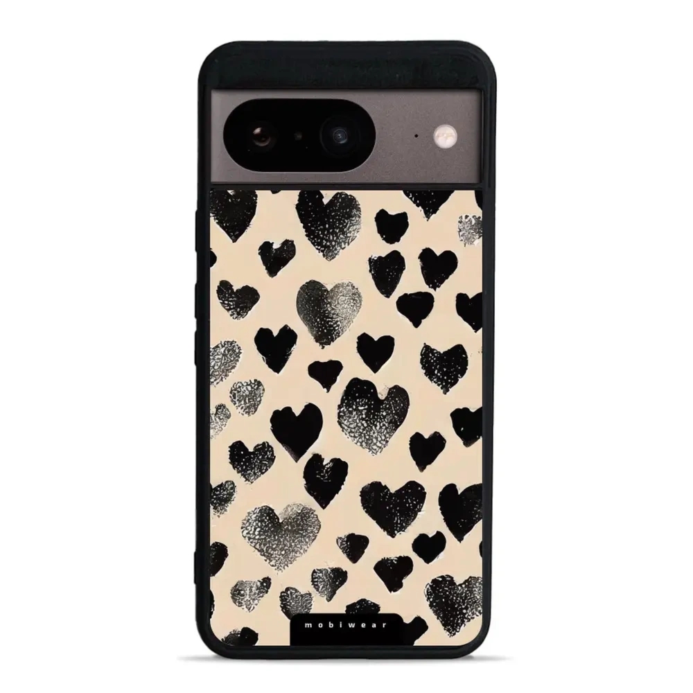 Etui ochronne do Google Pixel 8, Mobiwear Glossy Case, beżowa miłość