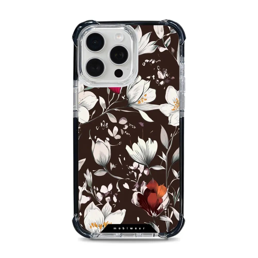 Etui ochronne do iPhone 15 Pro Max do MagSafe, Mobiwear Elite Bumper, nocny bukiet
