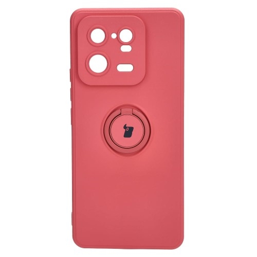 Image of Etui Bizon Case Silicone Ring Sq do Xiaomi 13 Pro, brudny róż