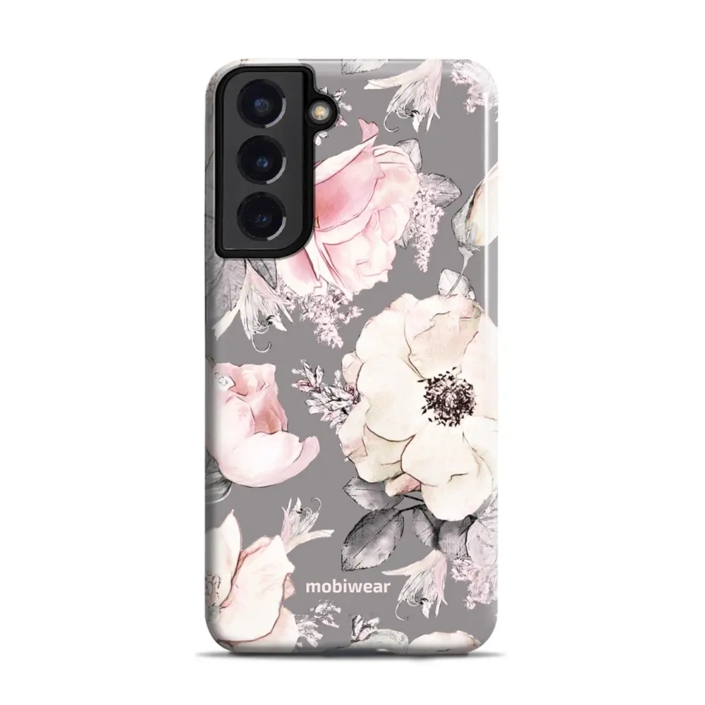 Etui ochronne do Galaxy S22 Plus, Mobiwear Elite Pro, różowo-kwieciste