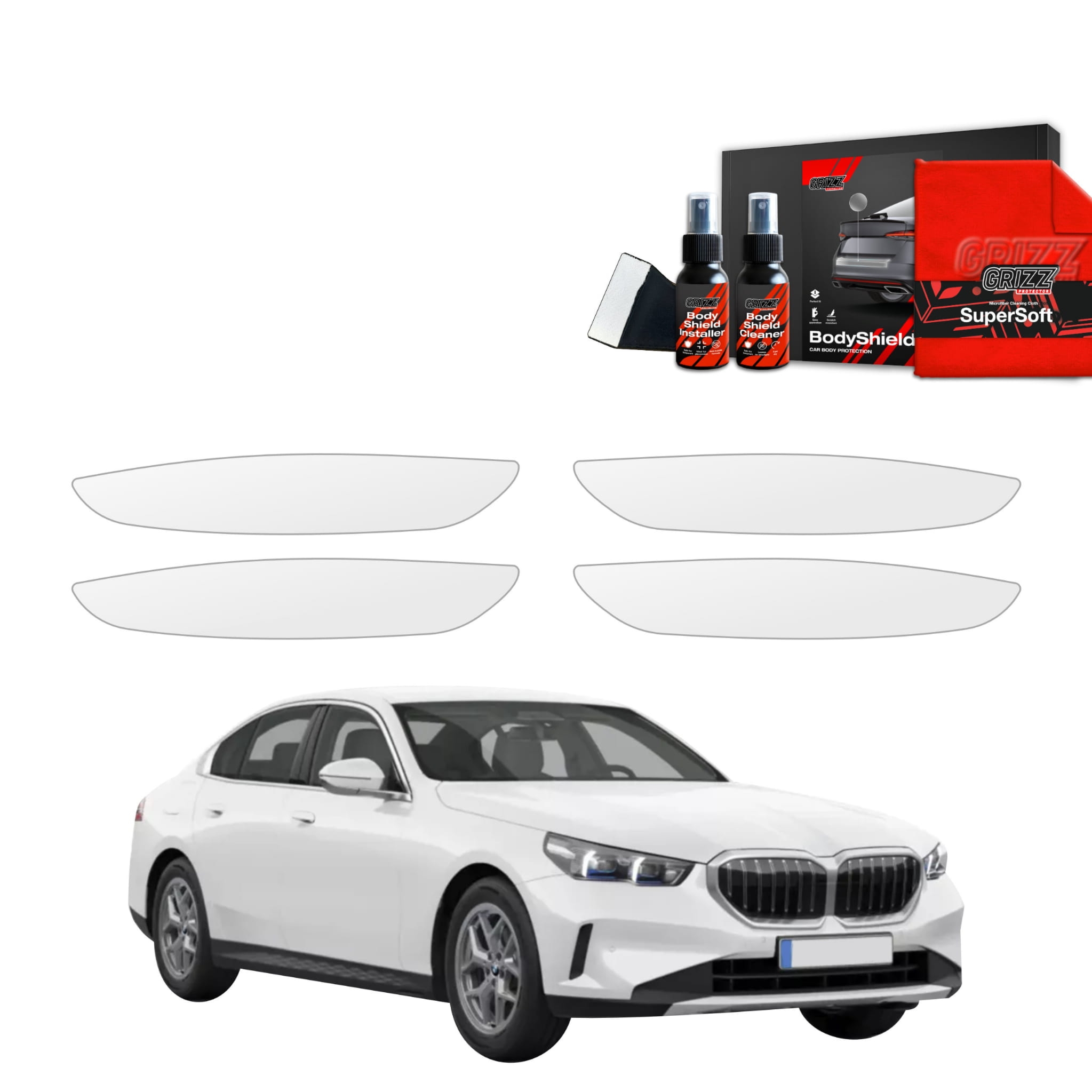 4w1 Folia ochronna Grizz Protector pod klamki do BMW 5 Sedan G60 520i (2024-2026)