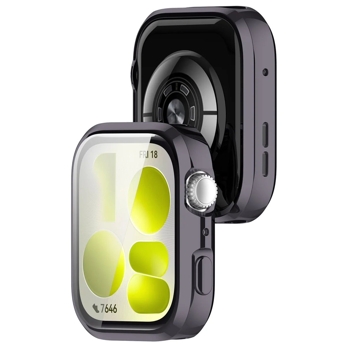Etui z osłoną ekranu Bizon Case Watch Felipe do Huawei Watch Fit 5, szare