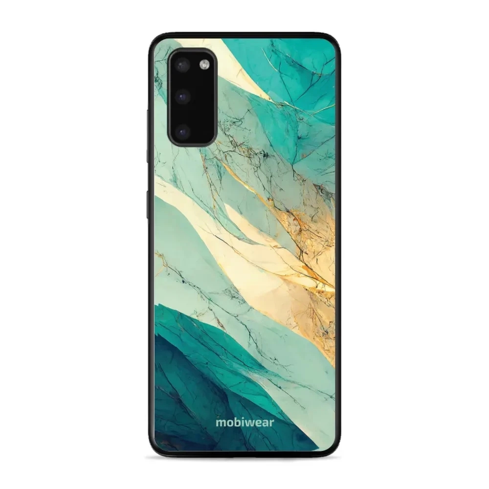 Etui ochronne do Galaxy S20, Mobiwear Glossy Case, turkusowy marmur