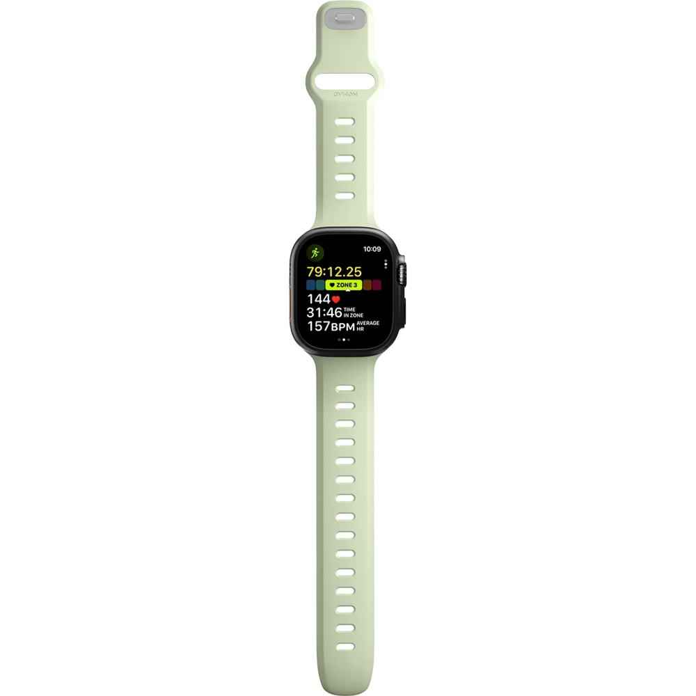 Pasek do zegarka Nomad Tempo Band do Apple Watch Ultra 3 / 2 / 1 (49mm), jasnozielone