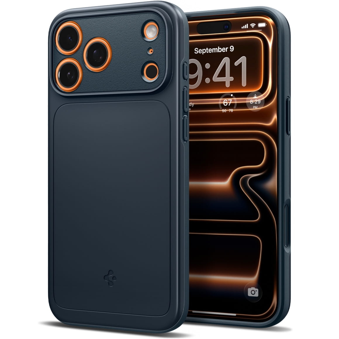 Etui Spigen Thin Fit Mag do MagSafe do iPhone 17 Pro Max, granatowe