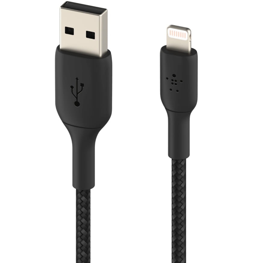 Image of Kabel Belkin Boost Charge Braided MFi USB-A do Lightning 2m, czarny