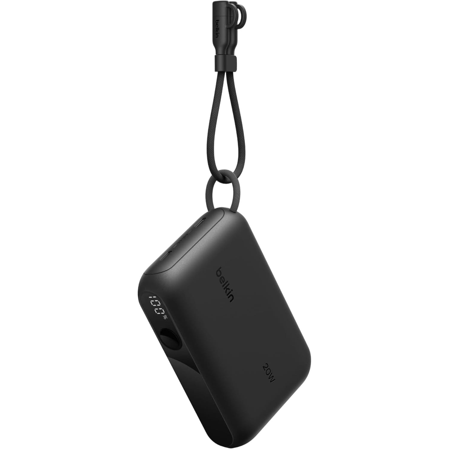 Bateria Belkin Boost Display Power Bank 10K 20W 10000 mAh z kablem USB-C PD, czarna