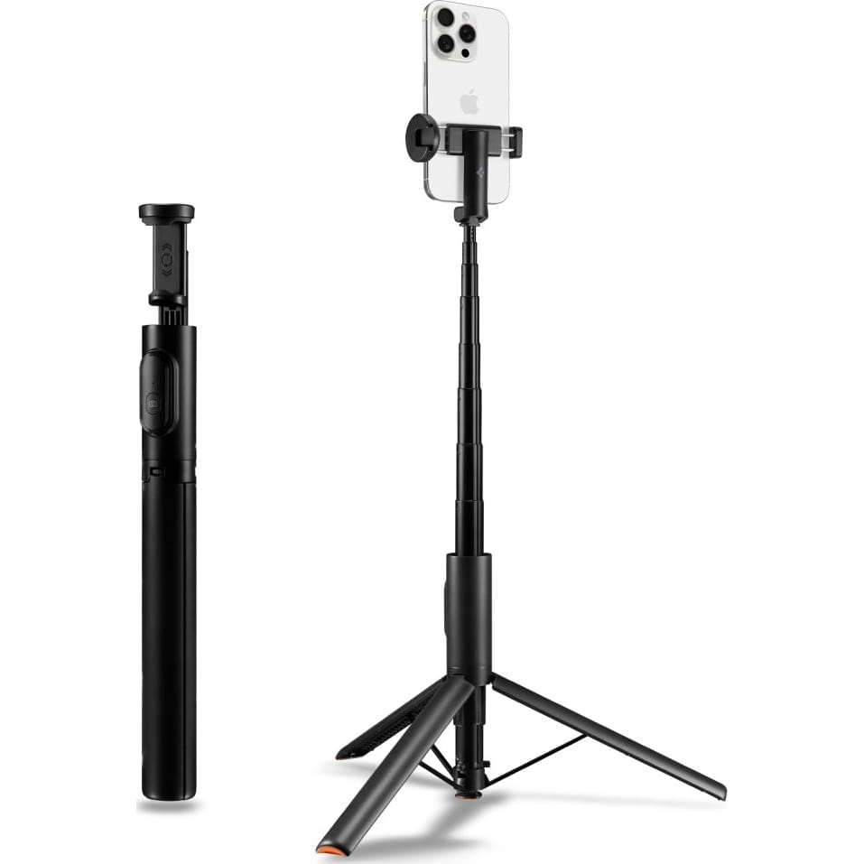 Image of Uchwyt, kijek, statyw Spigen S541W Bluetooth Selfie Stick Tripod, czarny