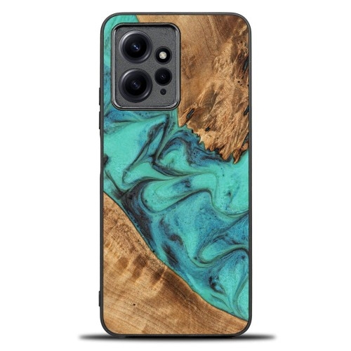 Image of Drewniane etui do Xiaomi Redmi Note 12 4G, Bewood Unique Turquoise