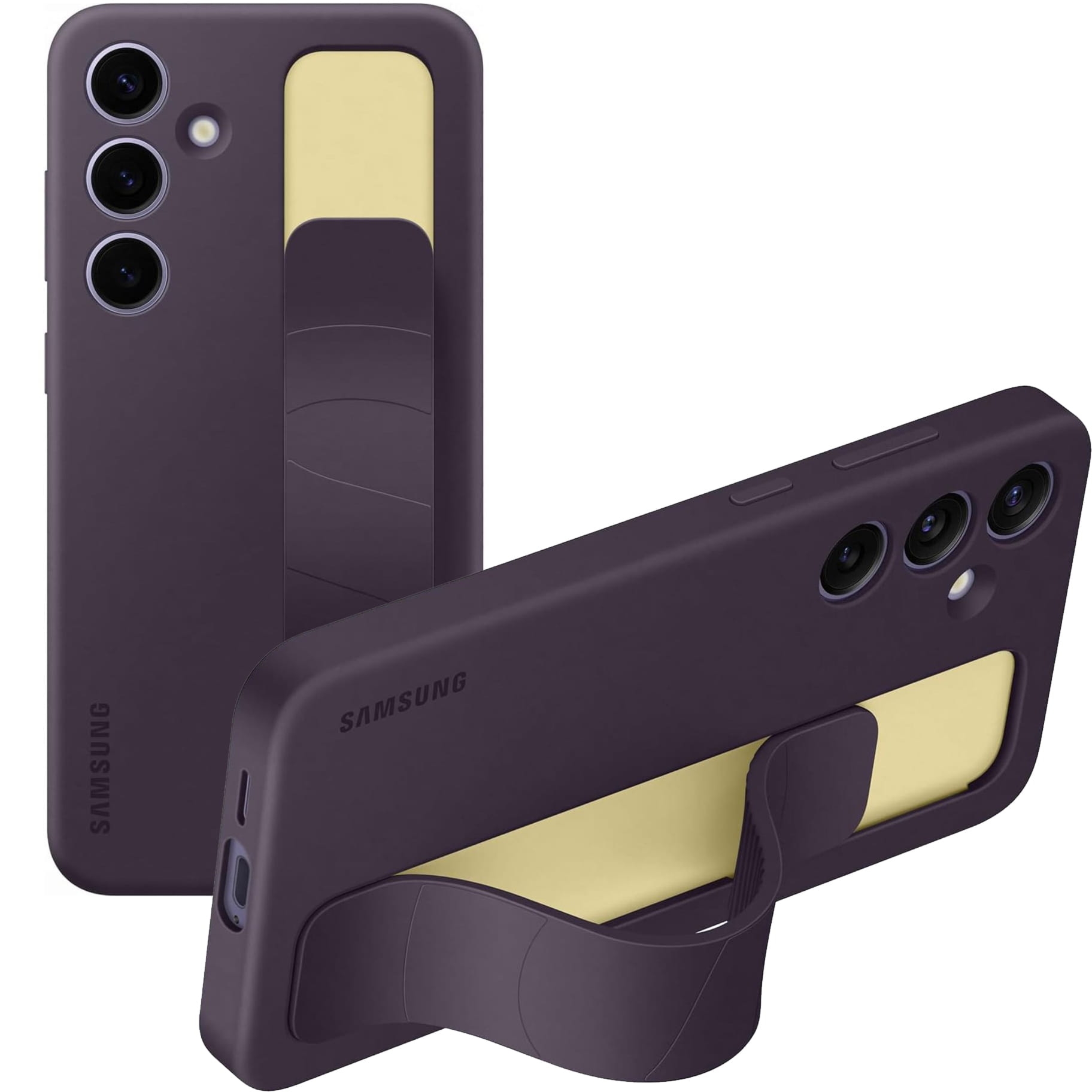 OUTLET: Etui Samsung Silicone Standing Grip Case do Galaxy S24 Plus, fioletowe