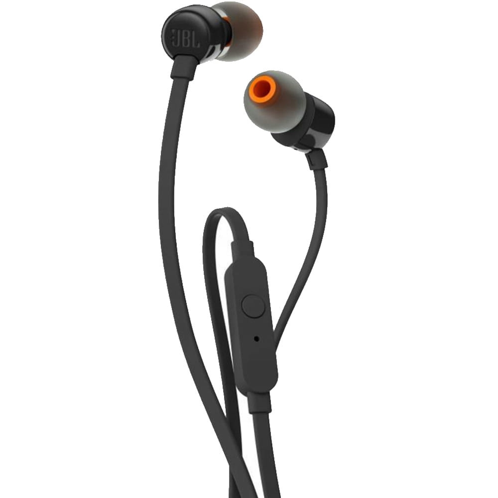 OUTLET: Przewodowe słuchawki dokanałowe JBL Tune 110 Jack 3,5 mm, czarne