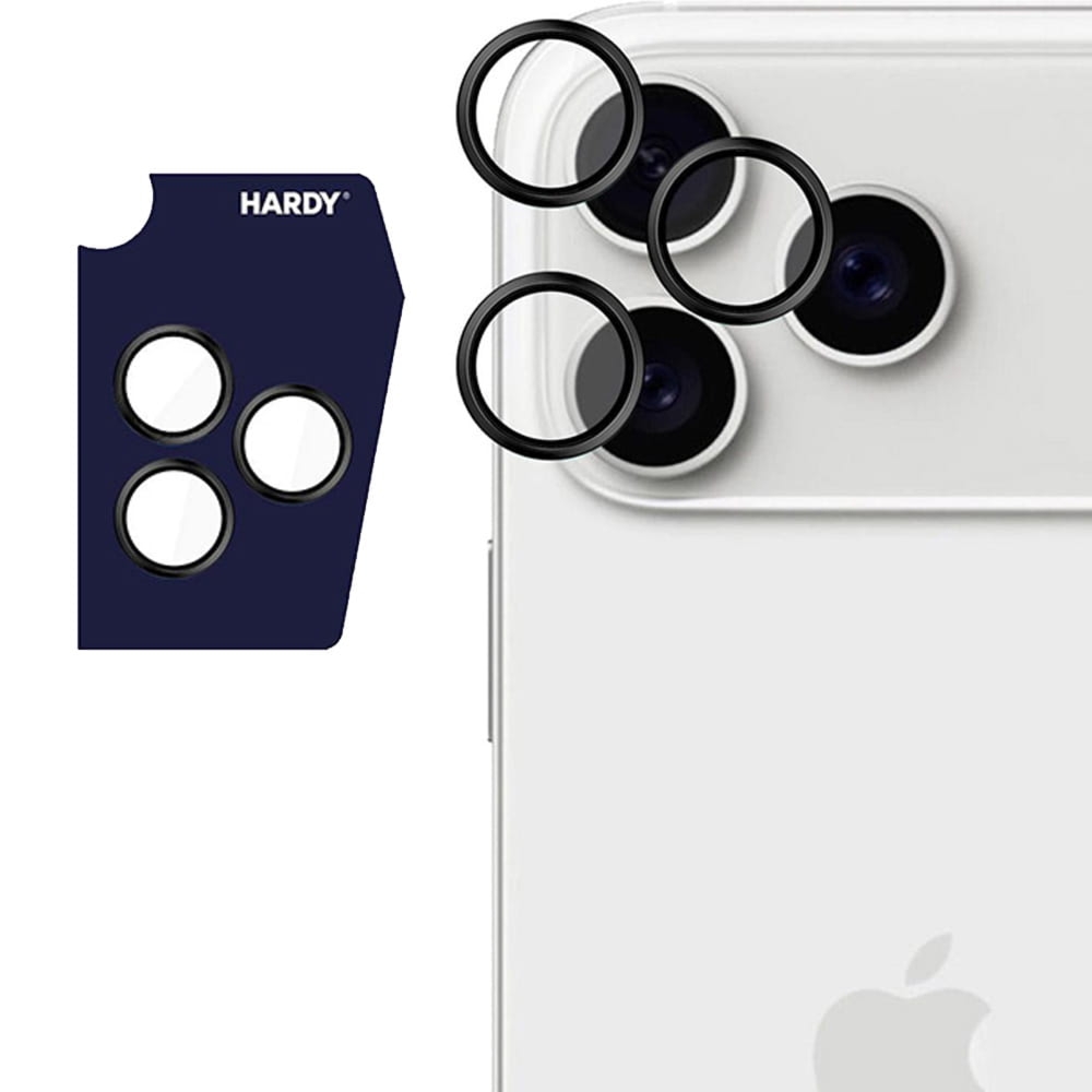 Osłony na aparat 3mk HARDY Lens Protection Pro 1 zestaw dla iPhone 17 Pro Max / 17 Pro, czarne