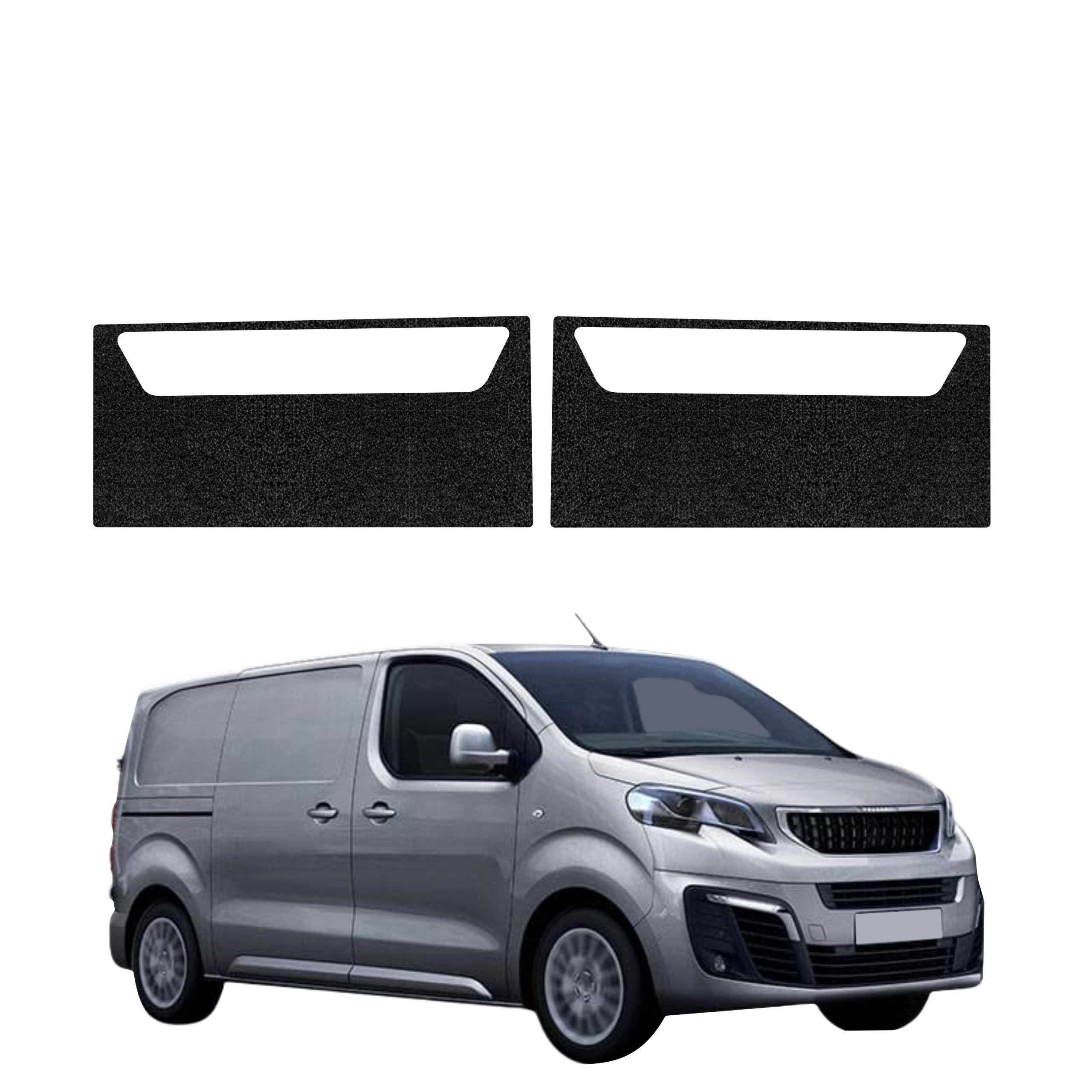 2w1 Czarna powłoka techniczna Grizz Protector na przednie progi Peugeot Expert (2024-2026)