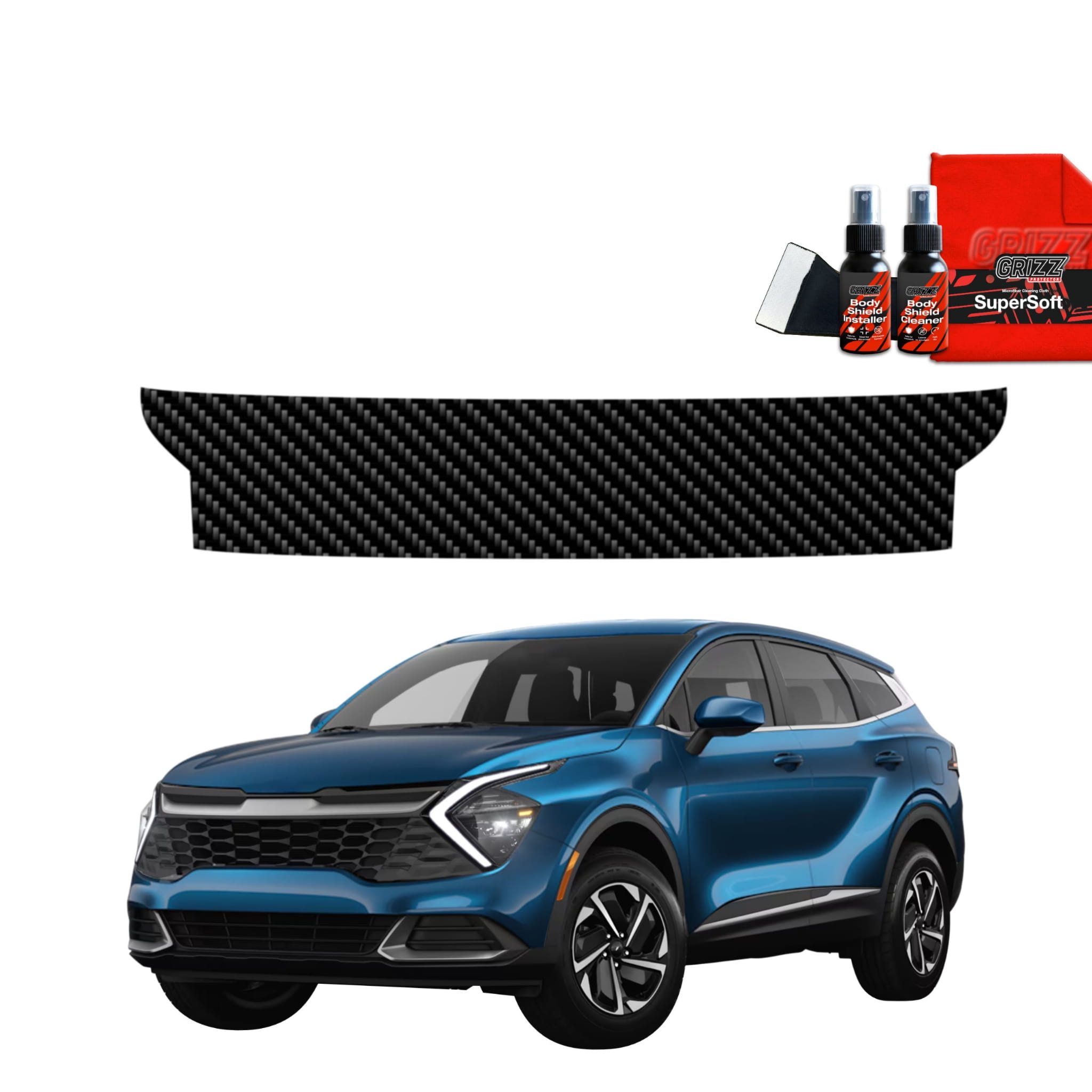 Folia karbonowa Grizz Protector na próg bagażnika do Kia Sportage 5 (2021-2025)